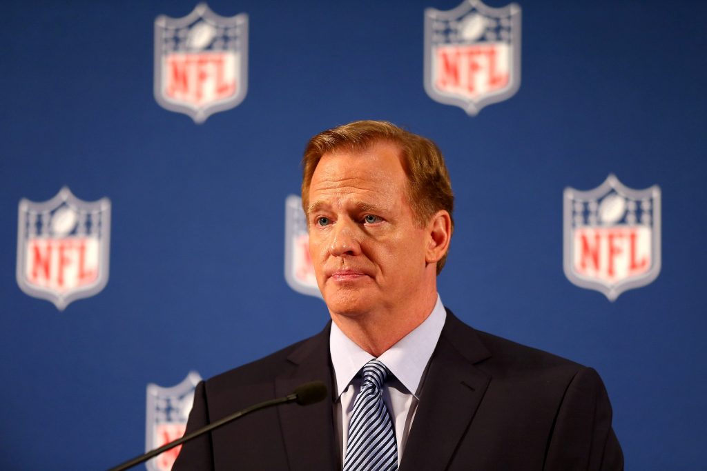 NFL Commissioner Roger Goodell Maintains the League Is Still Pro-DEI, Despite Removing "End Racism" Slogan - Baller Alert NFL Commissioner Roger Goodell Maintains the League Is Still Pro-DEI, Despite Removing "End Racism" Slogan