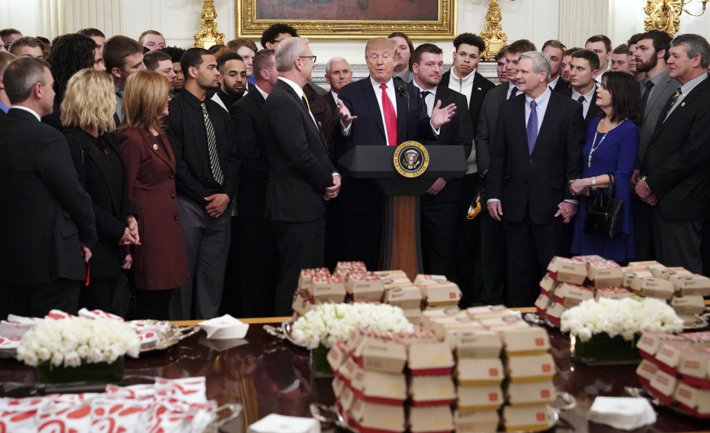 Donald Trump Welcomes The Bisons - Baller Alert Donald Trump Welcomes The Bisons