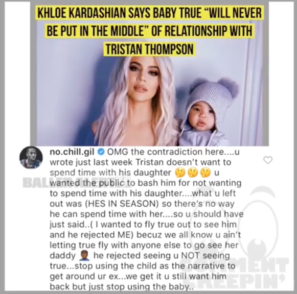 Gilbert vs Khloe Kardashian