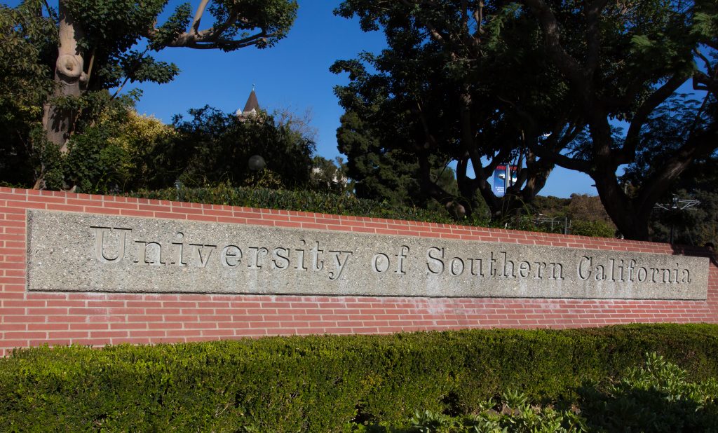 University of Southern California Entrance SignUniversity of Southern California Entrance Sign