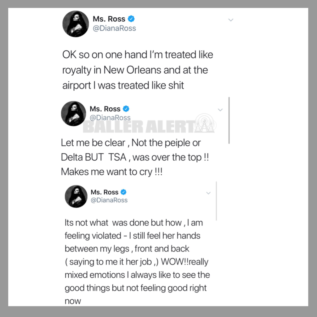 Diana Ross vs TSA