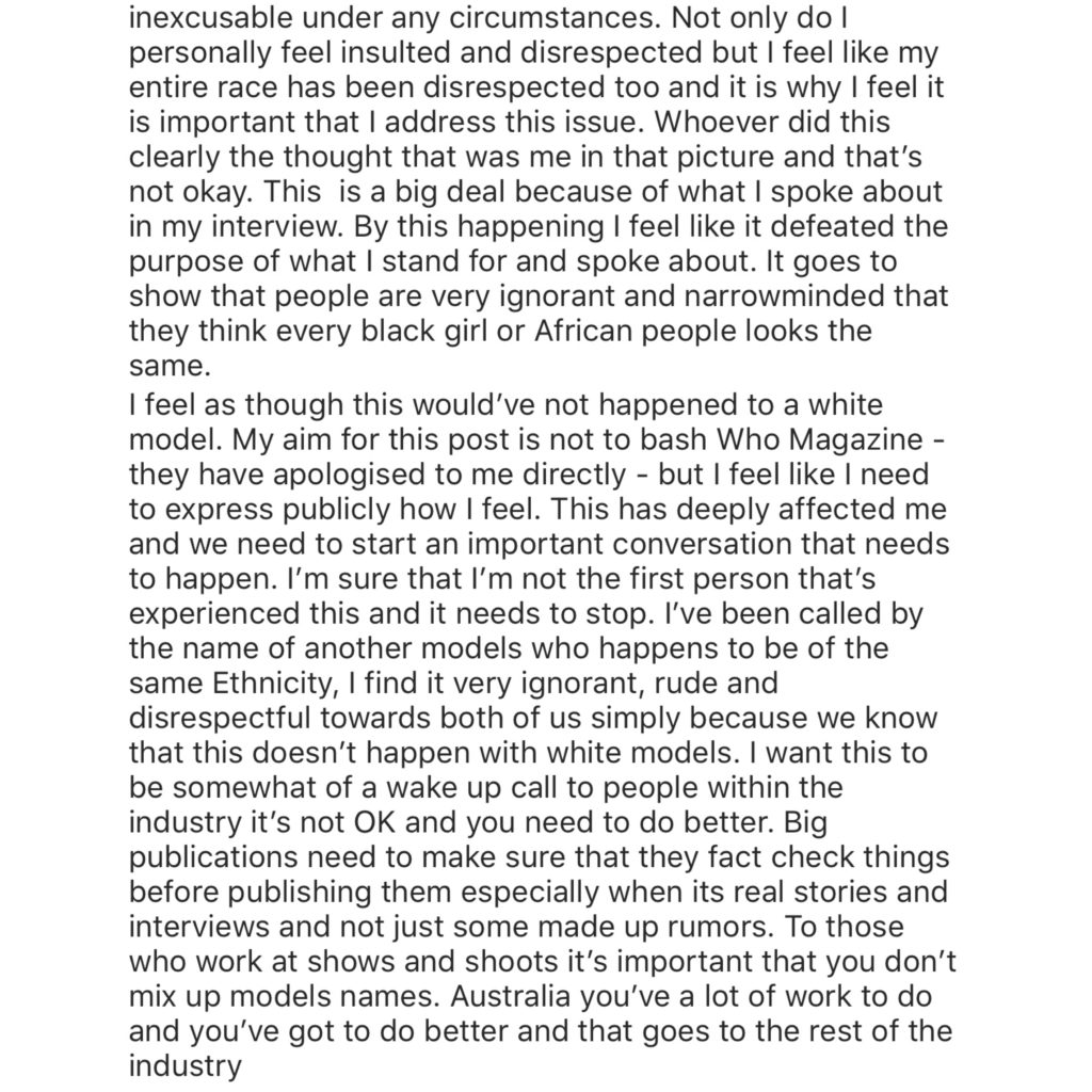 Adut Akech Slams Magazine