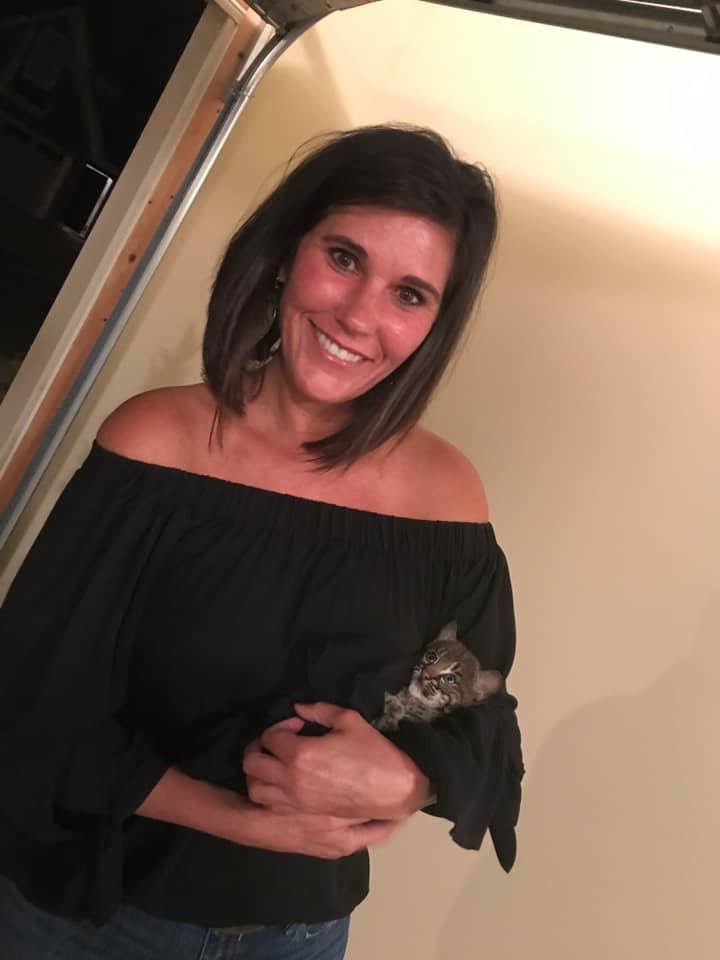 Woman Rescues bobcat