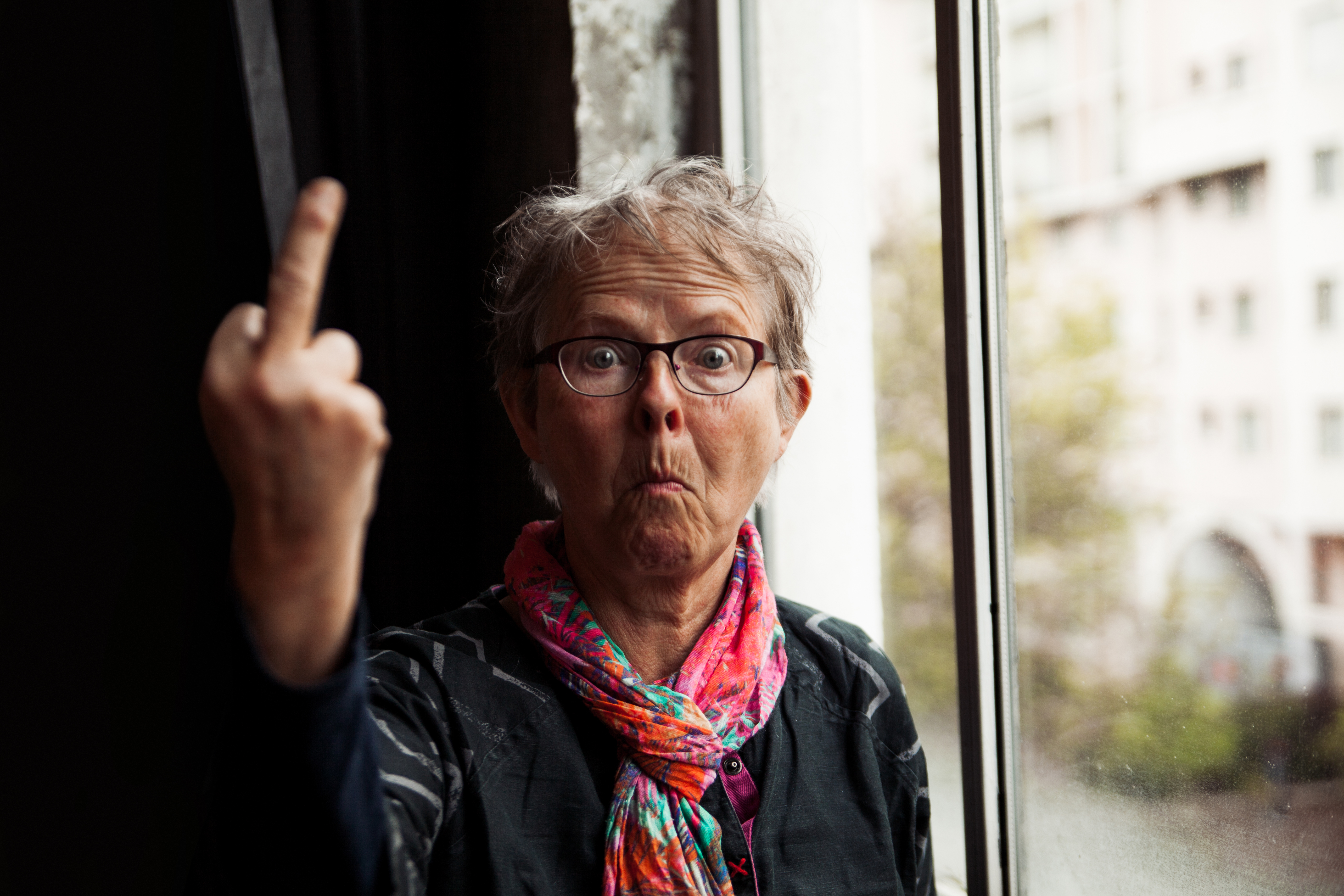 Flipping the bird is protected