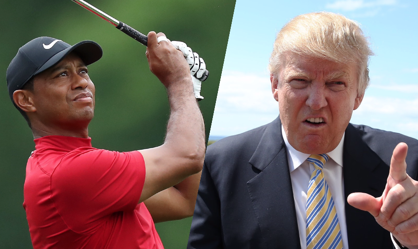 Donald Trump and Tiger Woods