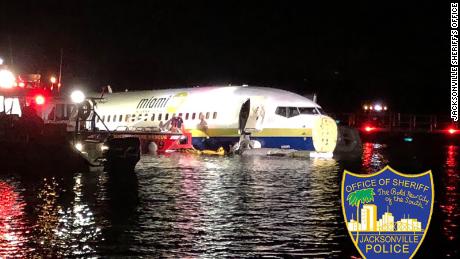 Boeing 737 Slides Off Runway Into Florida River