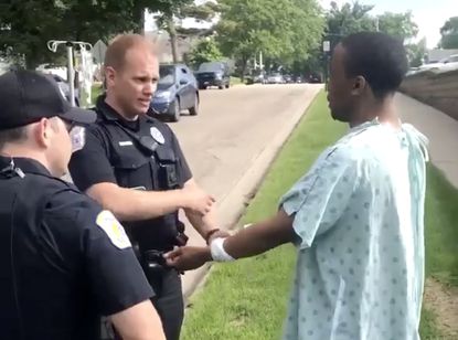 Black Man Arrested For Taking A Walk With IV; Police Say He Was Trying Sell Equipment On eBay