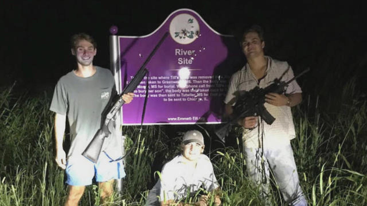 Ole Miss Students Kicked Out Of Fraternity For  Posing With Guns Next To Vandalized Emmett Till Memorial, Replacement To Be Bulletproof