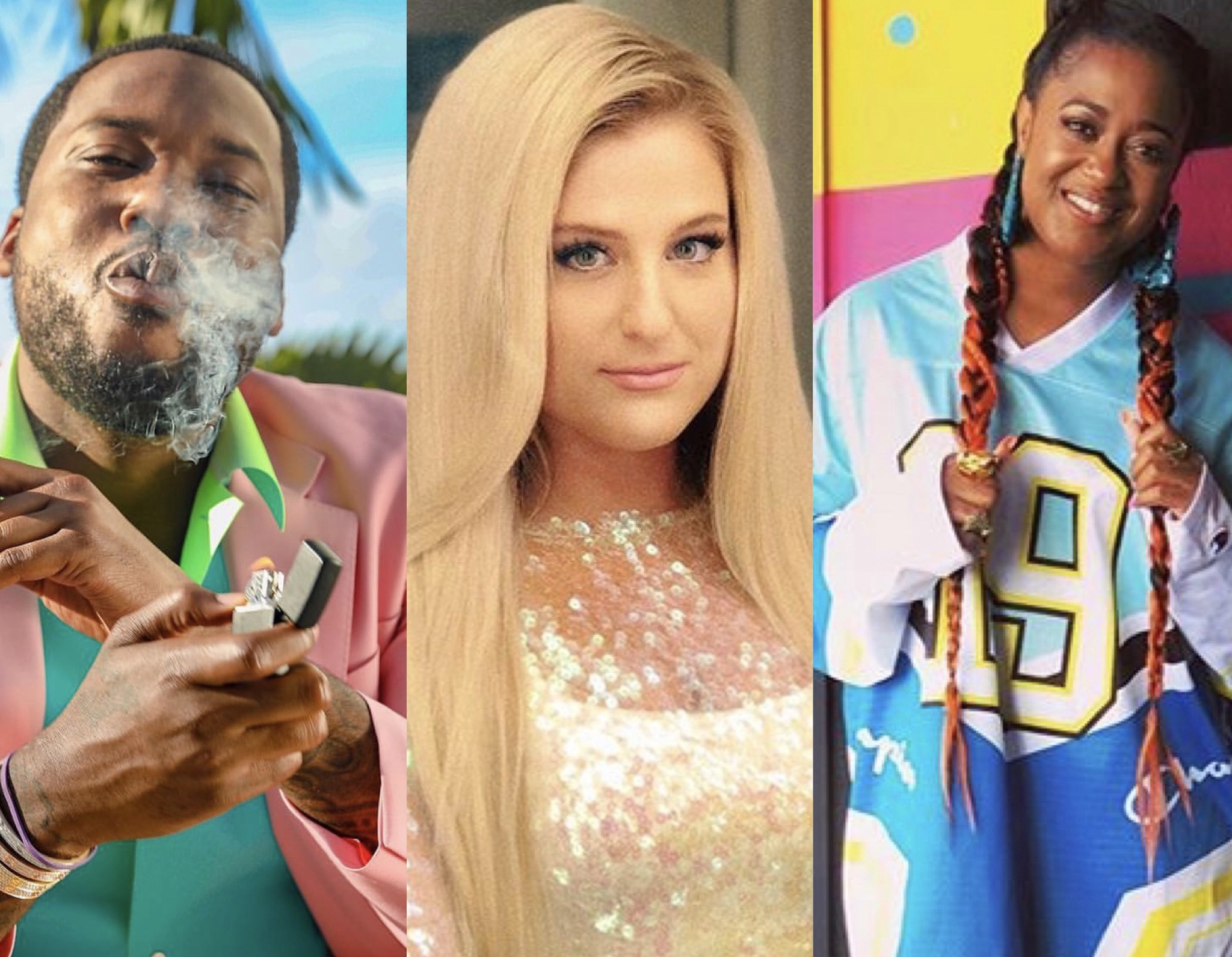 Meek Mill, Rapsody, Meghan Trainor