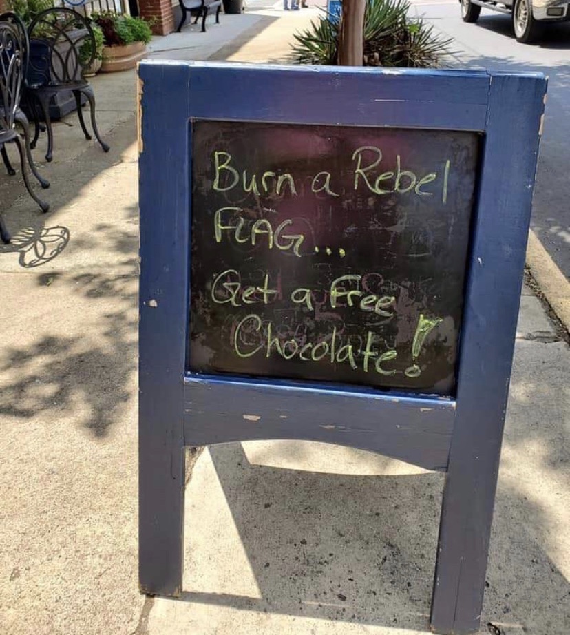 North Carolina Candy Shop Offers Free Treats To Anyone Who Burns The Confederate Flag