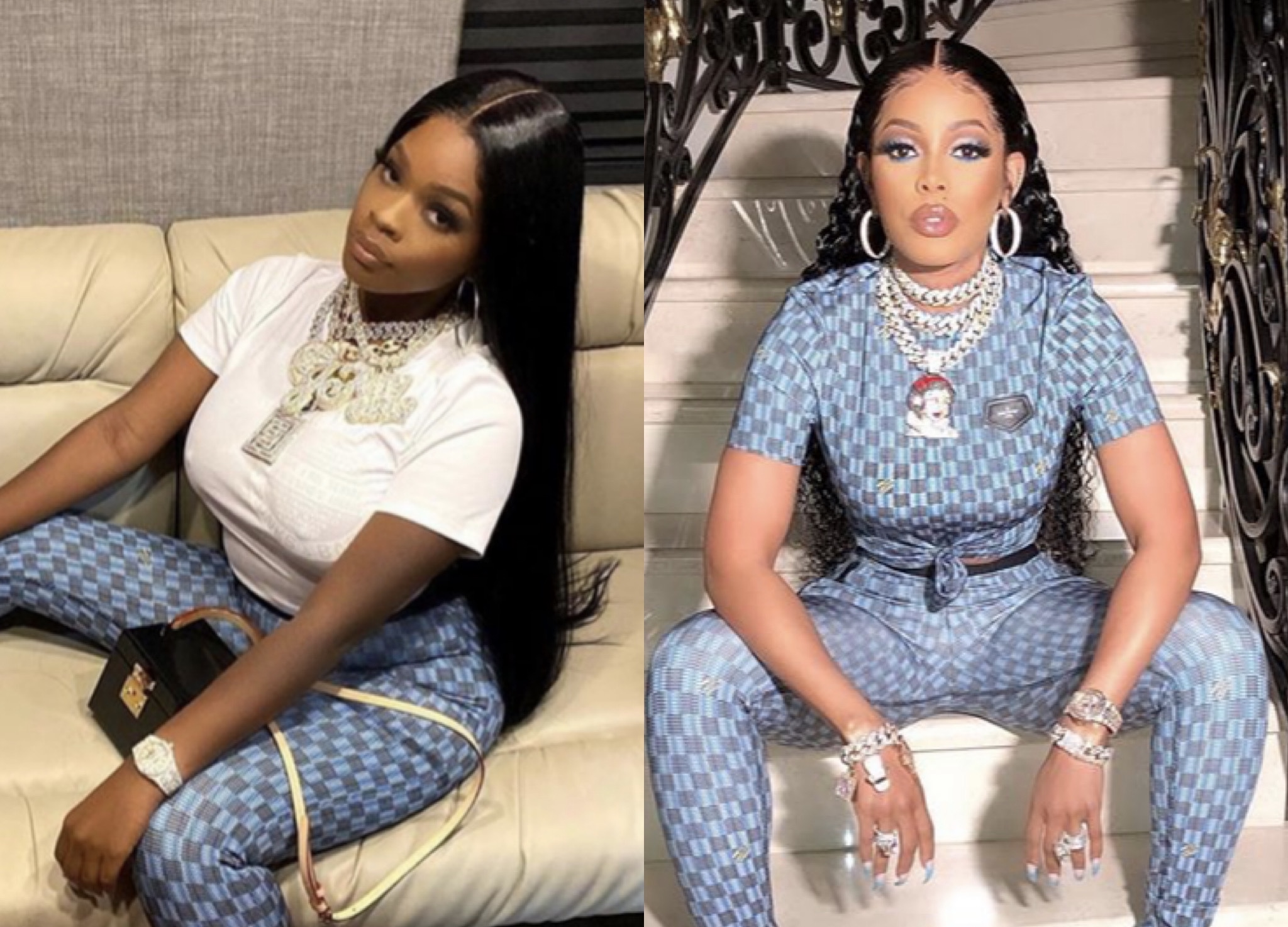 Baller Alert’s Who Wore It Better: Keyshia Ka’oir vs. JT Of City Girls In Louis Vuitton’s Pop Leggings