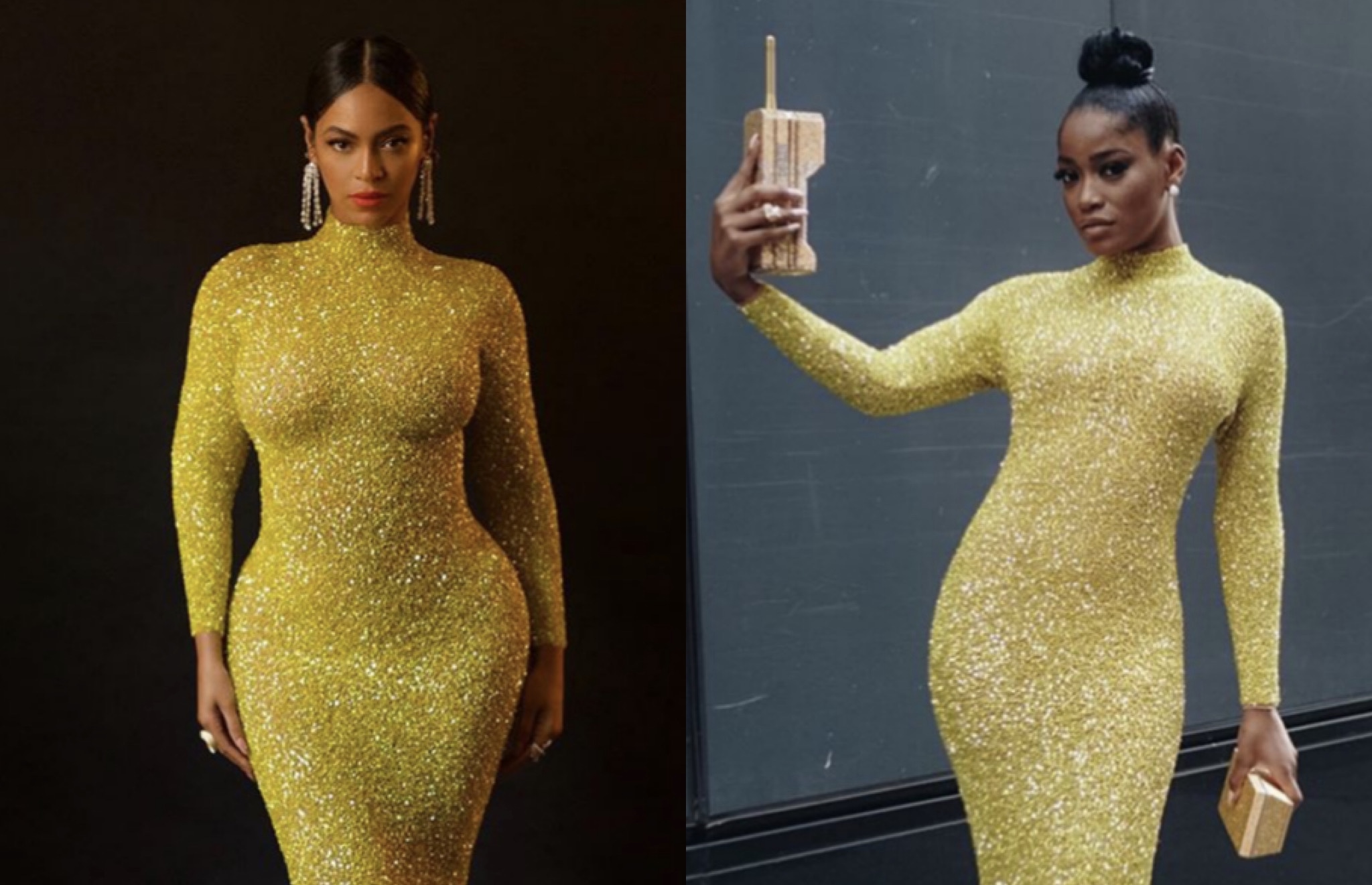 Baller Alert’s Who Wore It Better: Beyoncé vs. Keke Palmer In Yusef Al Jasmi Sequined Dress
