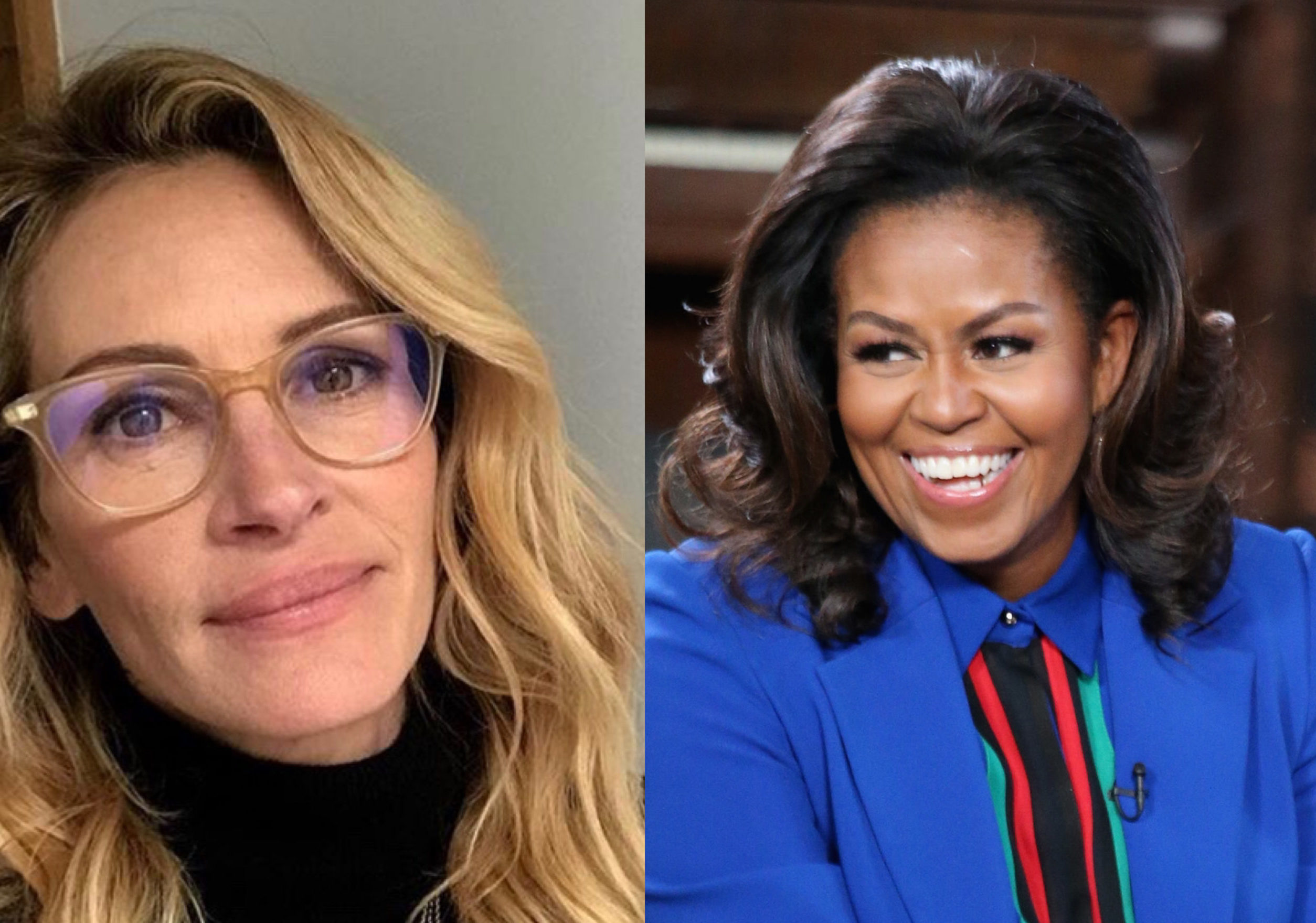 Julia Roberts and Michelle Obama
