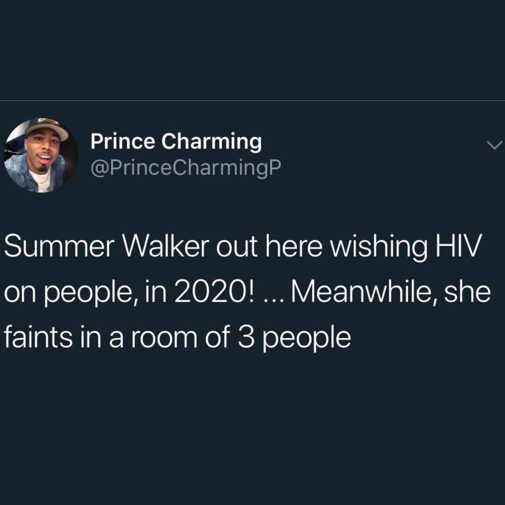 Summer Walker on HIV
