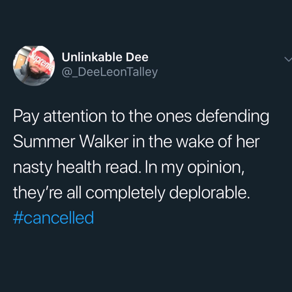 Summer Walker on HIV