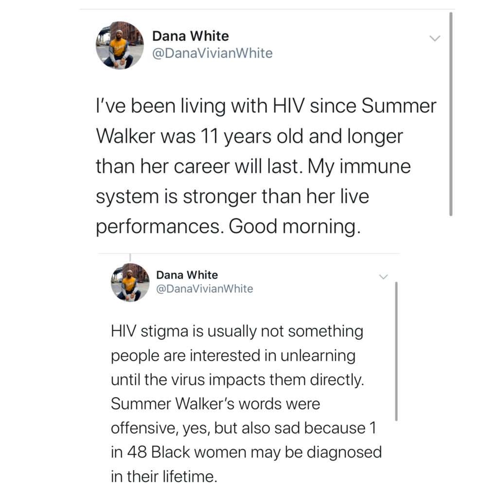 Summer Walker on HIV