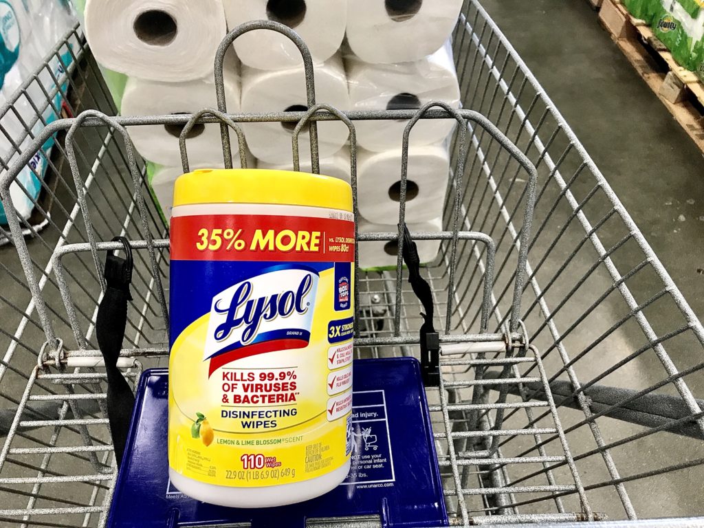 Lysol Wipes Stock