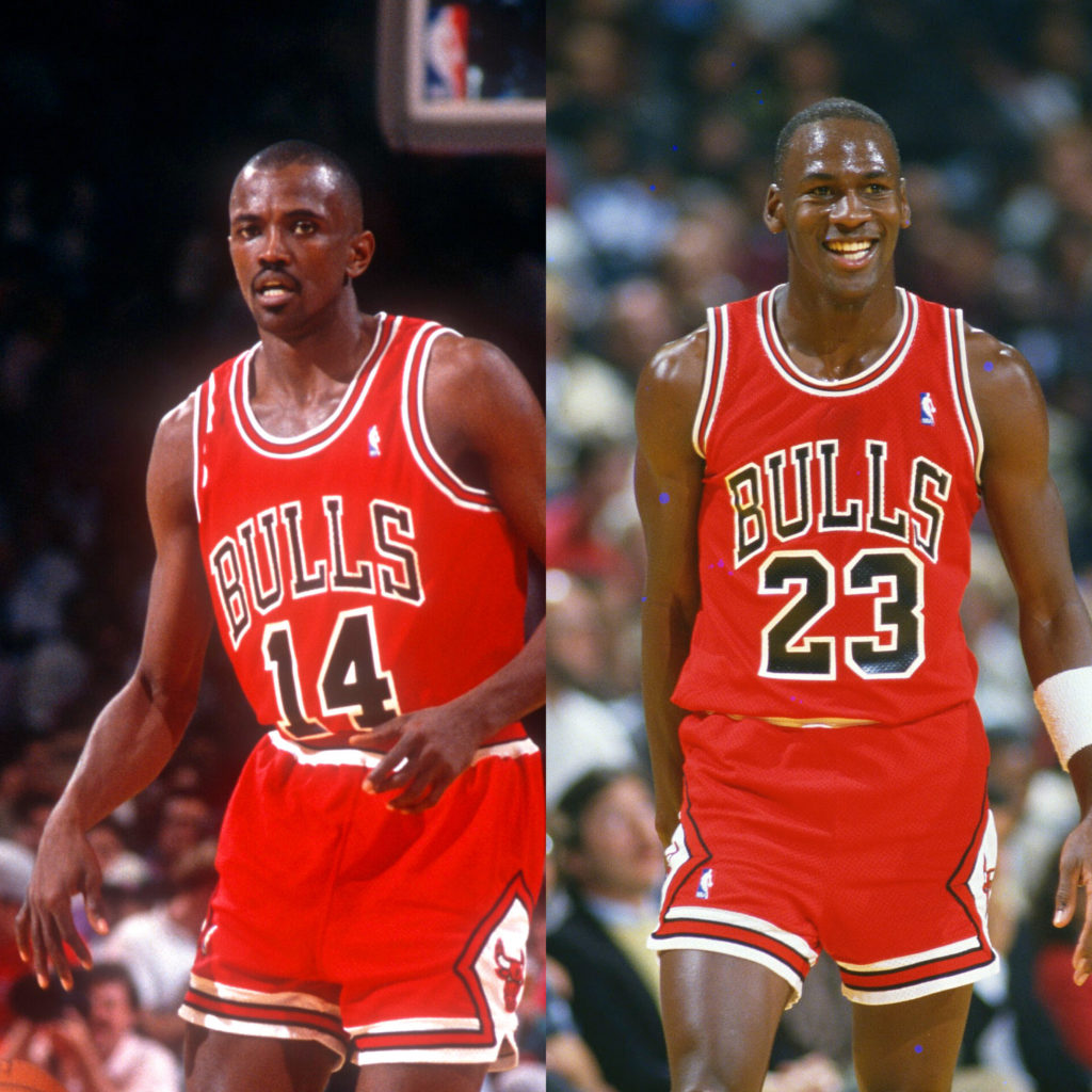 Michael Jordan and Craig Hodges