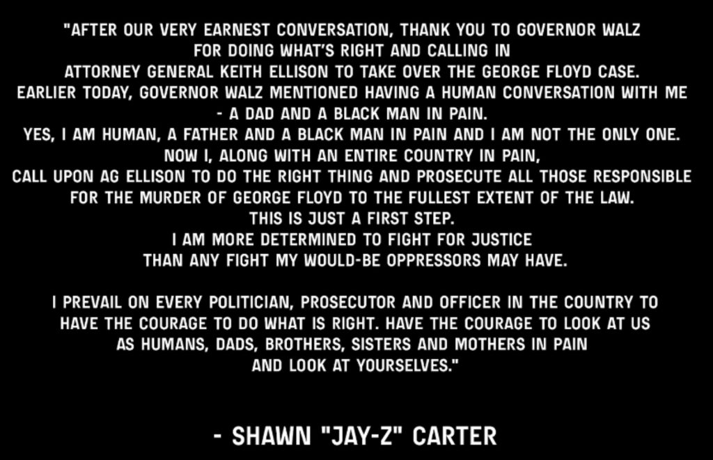 Jay Zs Statement