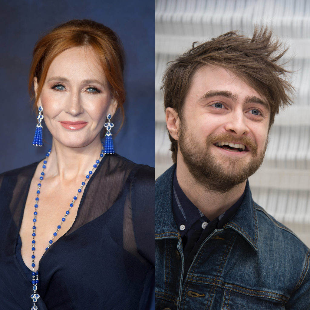 JK Rowling and Daniel Radcliff