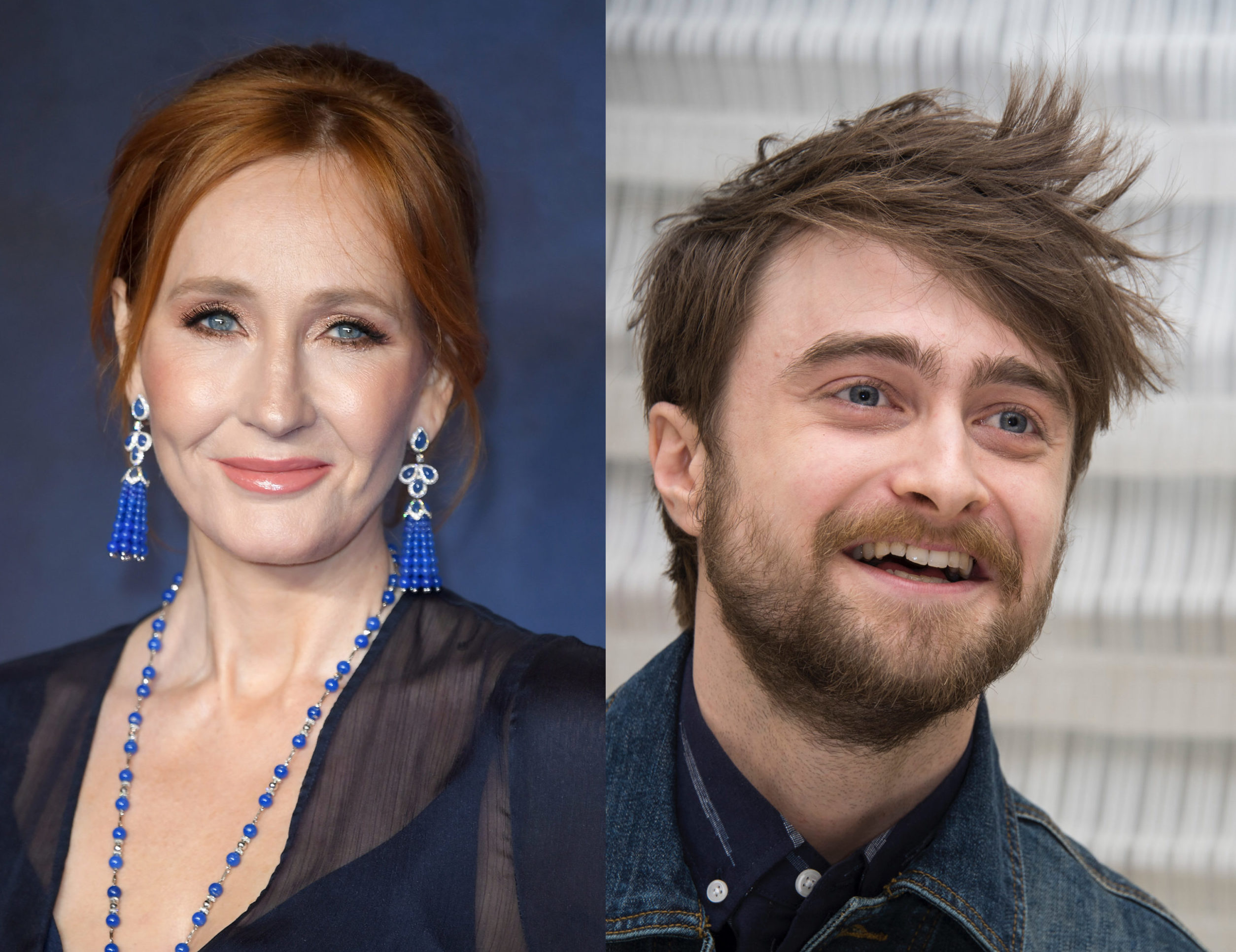 JK Rowling and Daniel Radcliff
