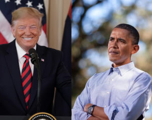 Trump and Barack Obama