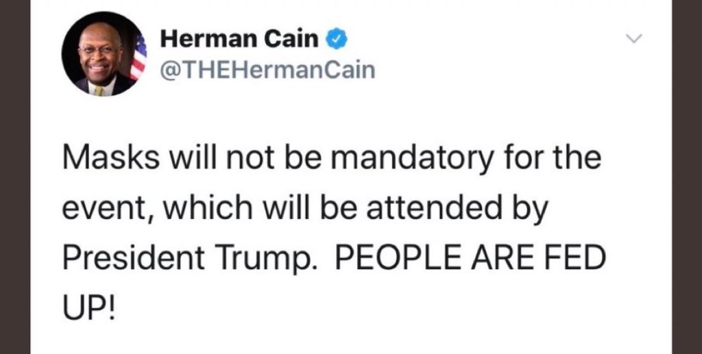 Herman Cain Dead