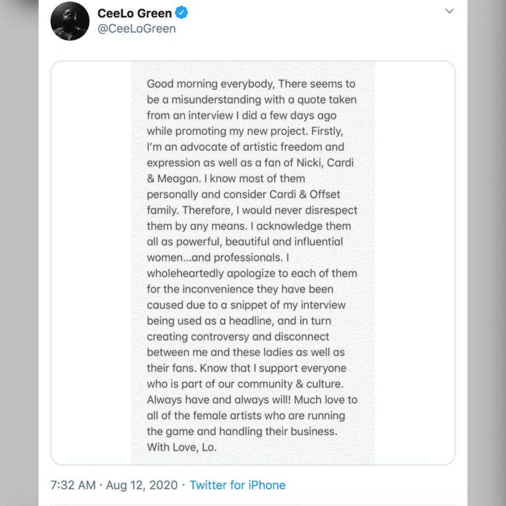 Cardi B Responds to Ceelo - Baller Alert Cardi B Responds to Ceelo