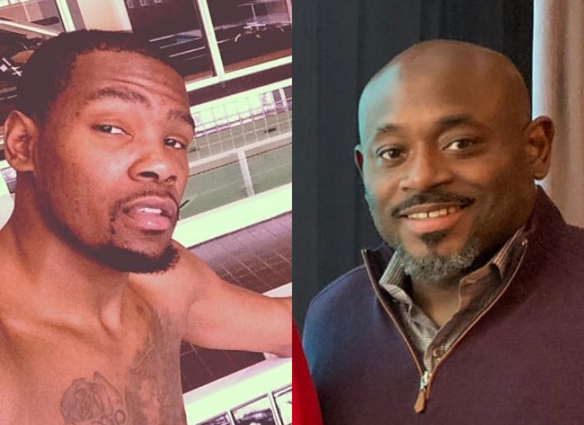 Kevin Durant and Steve Stout