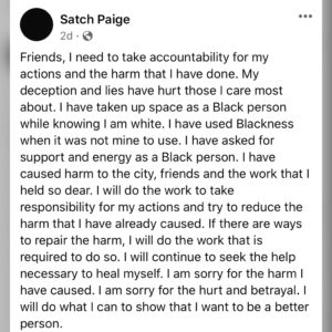 Indiana Black Lives Matter Activist Admits She Is White