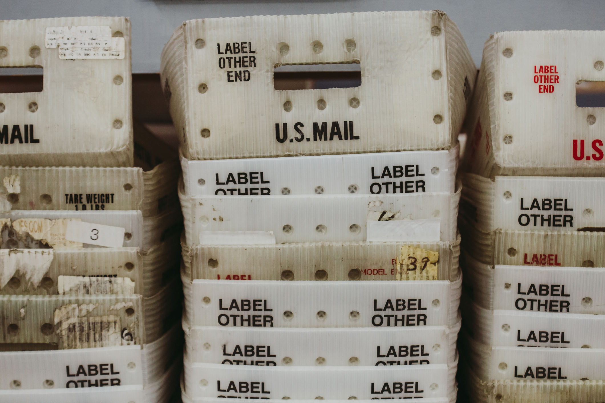 Mail Bulk Mail Trays - US Post Office Mailing - Baller Alert Postal Service Failed To Update Change Of Address Database Used By States To Keep Voter Information Current; 1.8 Million Address Changes Affected