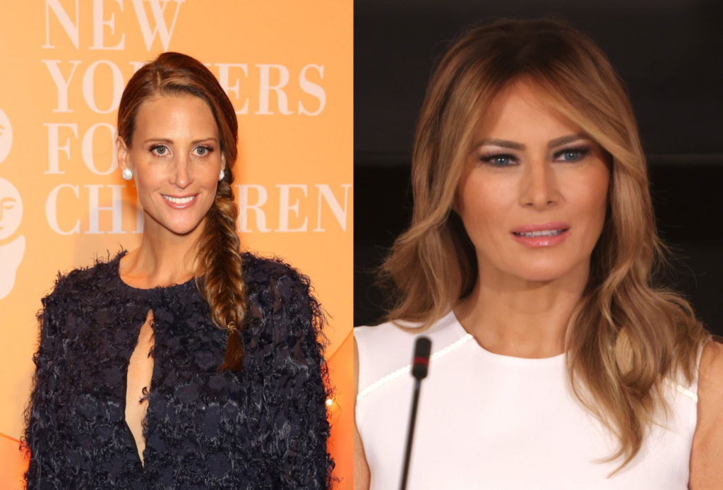 Stephanie and Melania Trump
