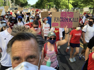 GOP Sen. Mitt Romney at BLM Rally 