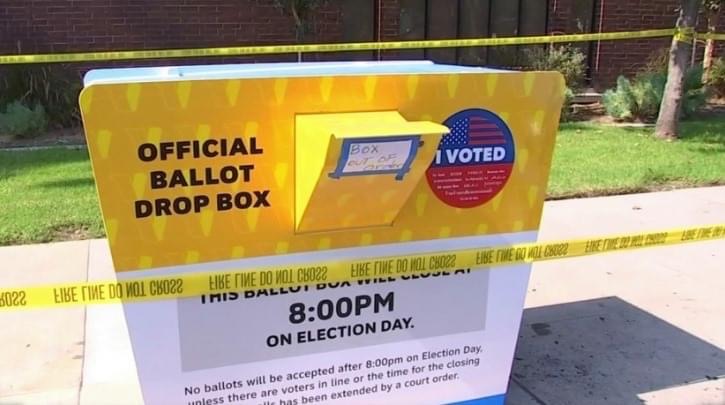 Fire Damaged Ballot Box