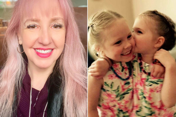 Michele Boudreau Deegan and her twin daughters - Facebook