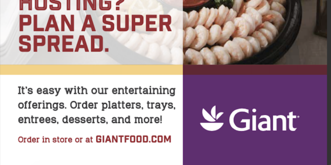 Giant Foods Magazine Ad -The advertisement in the December issue of Giant's magazine, Savory.