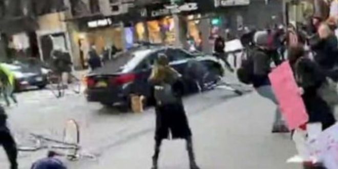 Woman Was Charged With Reckless Endangerment After Driving Into A Crowd Of Protesters In NYC