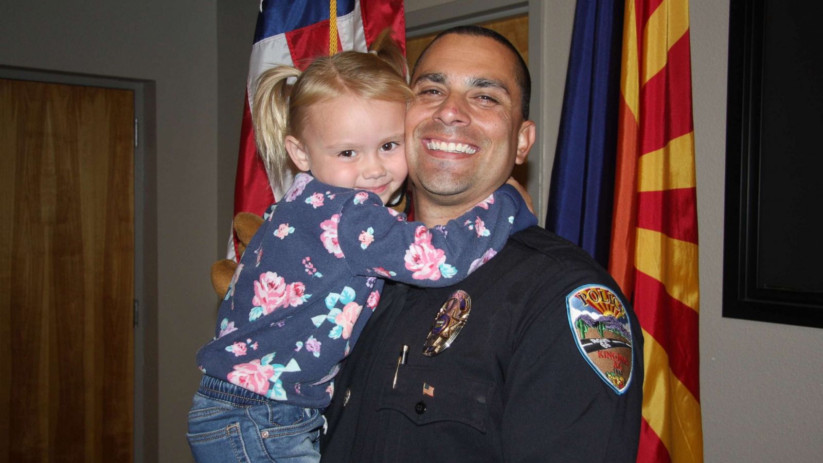 Police officer adopts little girl he comforted while on duty
