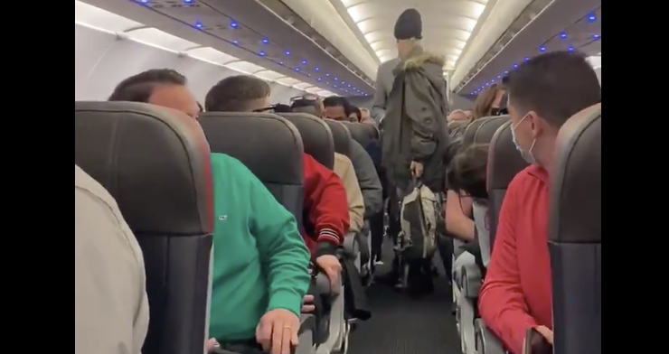 trump supporters on flights