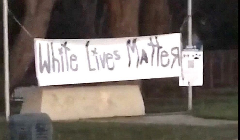 White Lives Matter Sign