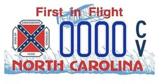 North Carolina Confederate Tag Discontinued