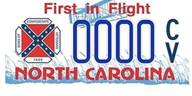 North Carolina Confederate Tag Discontinued