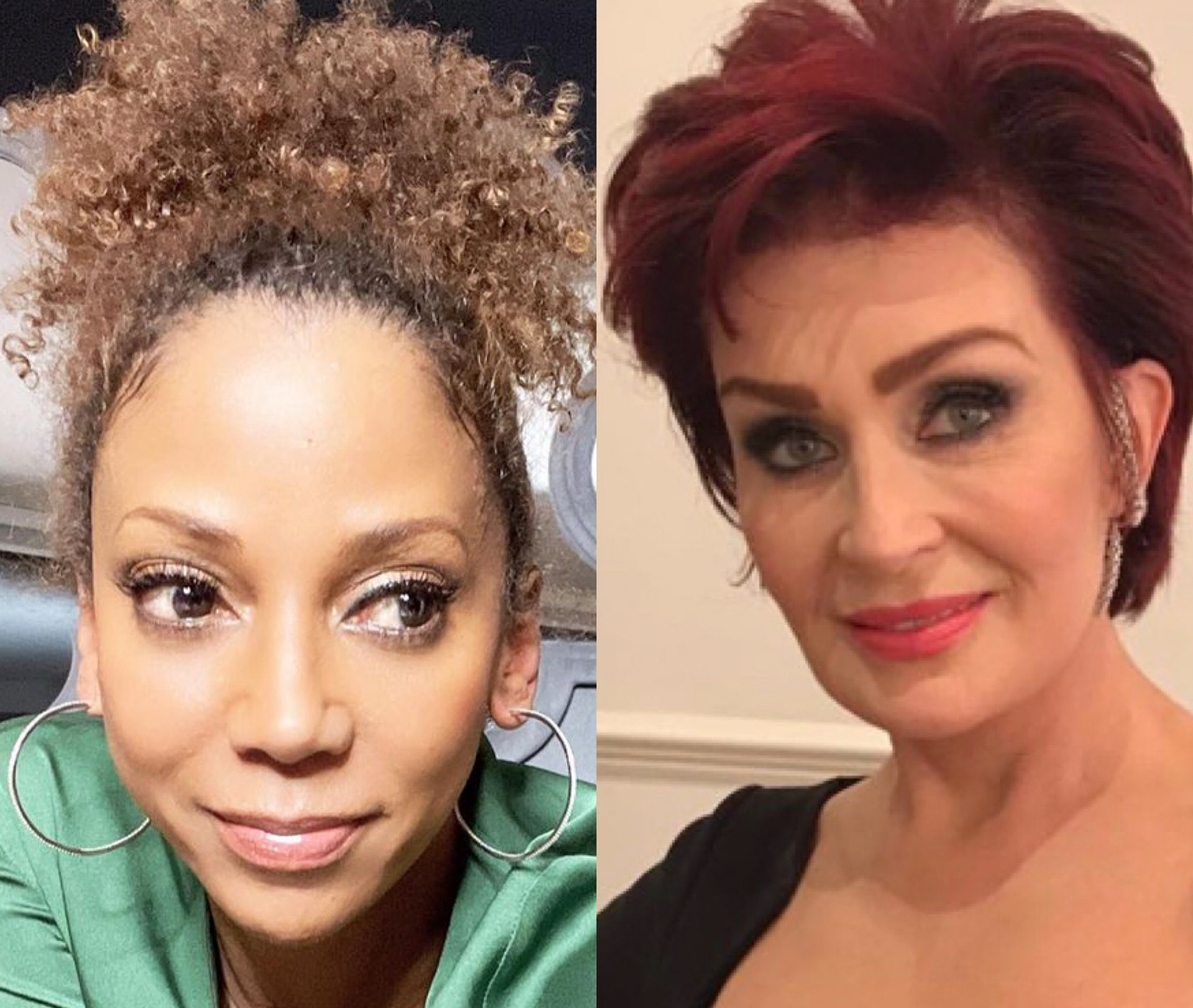 Holly Robinson Peete and Sharon Osbourne