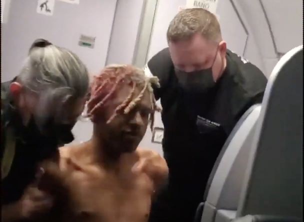 Photo of passenger who attempted to open Spirit Flight exit door.