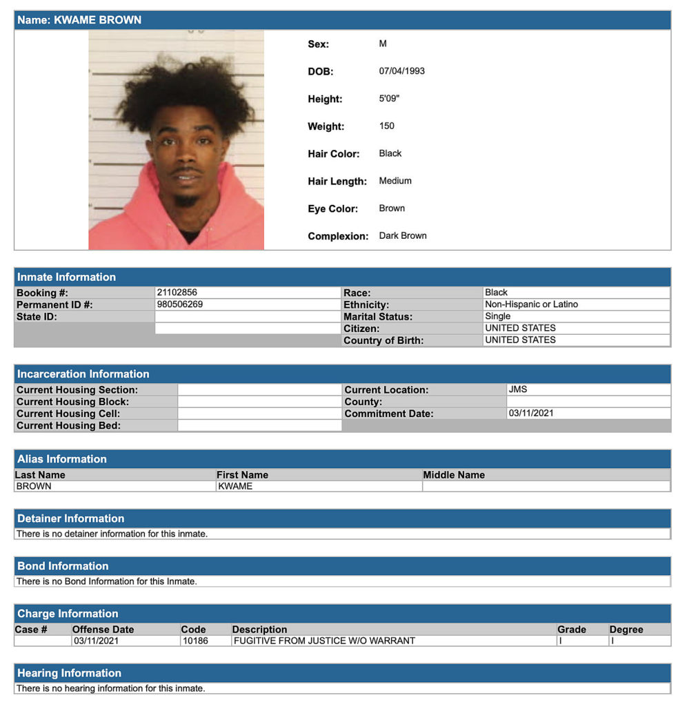Foogiano Arrest Record