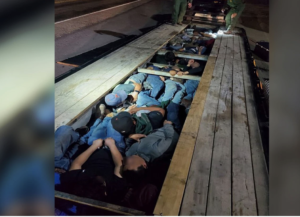 Photos of immigrants taken by Chief Patrol Agent Austin Skero and posted to Twitter.