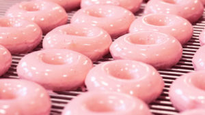 krispy kreme strawberry doughnuts