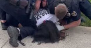 louisville police assaulting protestor