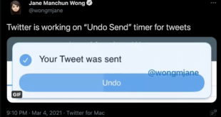 Twitter “Undo Tweet” feature - Twitter Screenshot