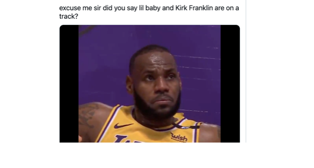 Twitter reacts to lil baby x kirk franklin